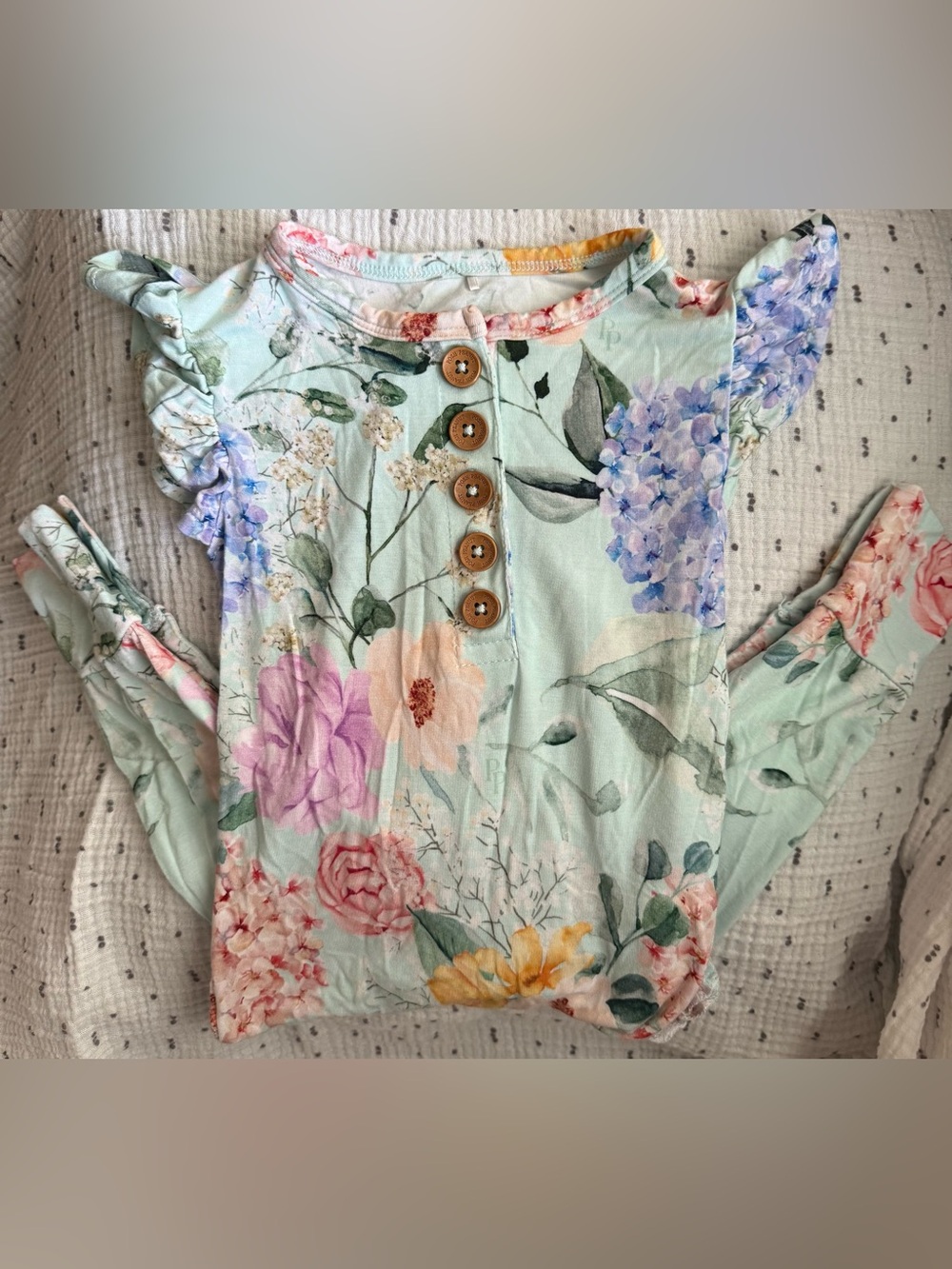 Posh Peanut Floral Pastel Romper